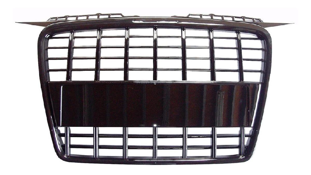 Grille+sans+logo+sur+mesure+pour+Audi+A3+8P+2005-2008+noir